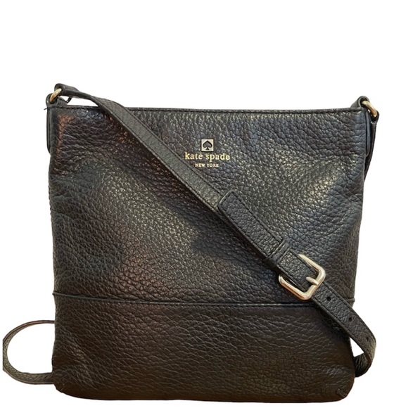 Kate Spade Black Pebble Leather Crossbody - Picture 1 of 7